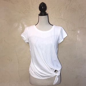 White blouse with knot - size Large - For juniors